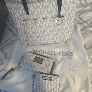 Women's Blue Michael kors Jet Set Large Snap